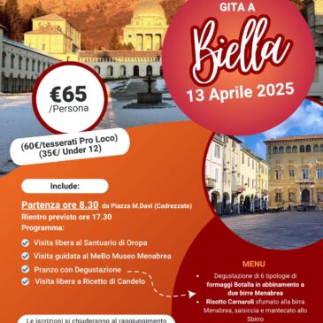 GITA A BIELLA